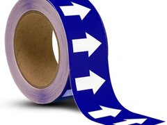 banda cu sageti culori albastre cu albe